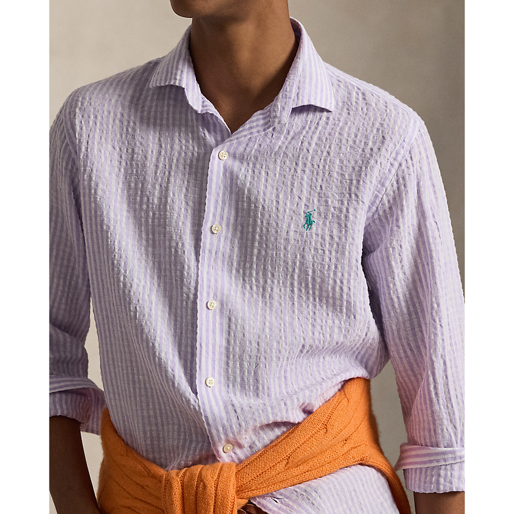 PRL Custom Fit Striped Seersucker Shirt/Košulja 710B16700003