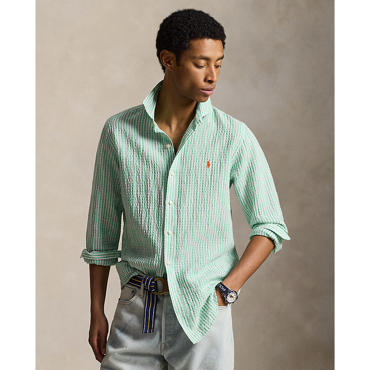 PRL Custom Fit Striped Seersucker Shirt/Košulja 710B16700004