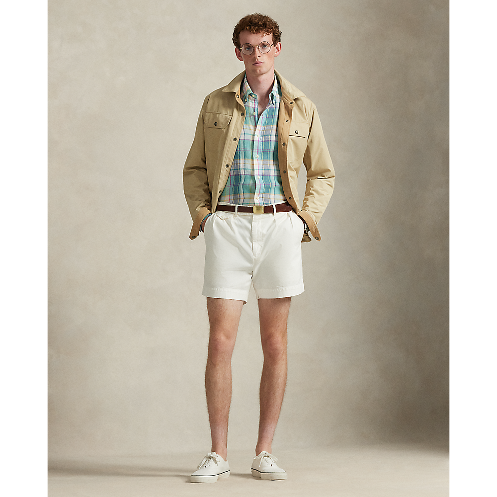 PRL Custom Fit Plaid Linen Shirt/Košulja 710B16705001