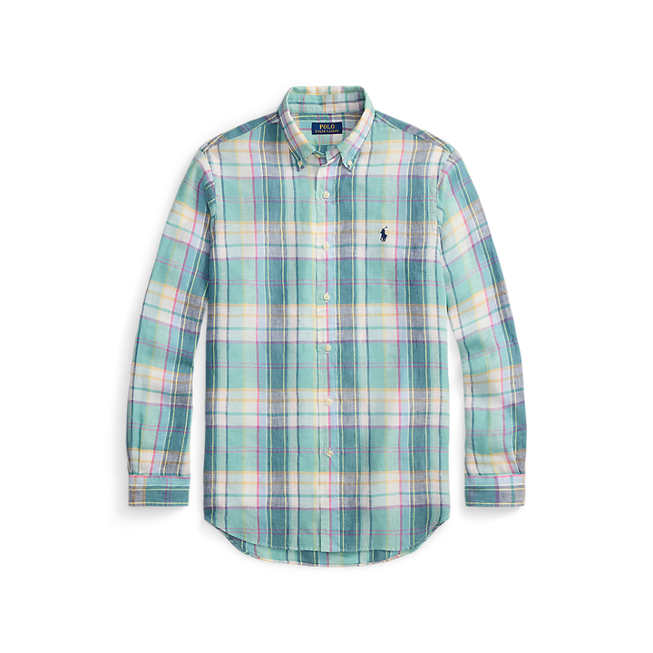 PRL Custom Fit Plaid Linen Shirt/Košulja 710B16705001
