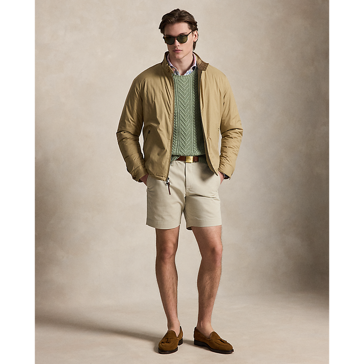 PRL Aran-Knit Cotton-Linen Sweater/Pulover 710B17977001