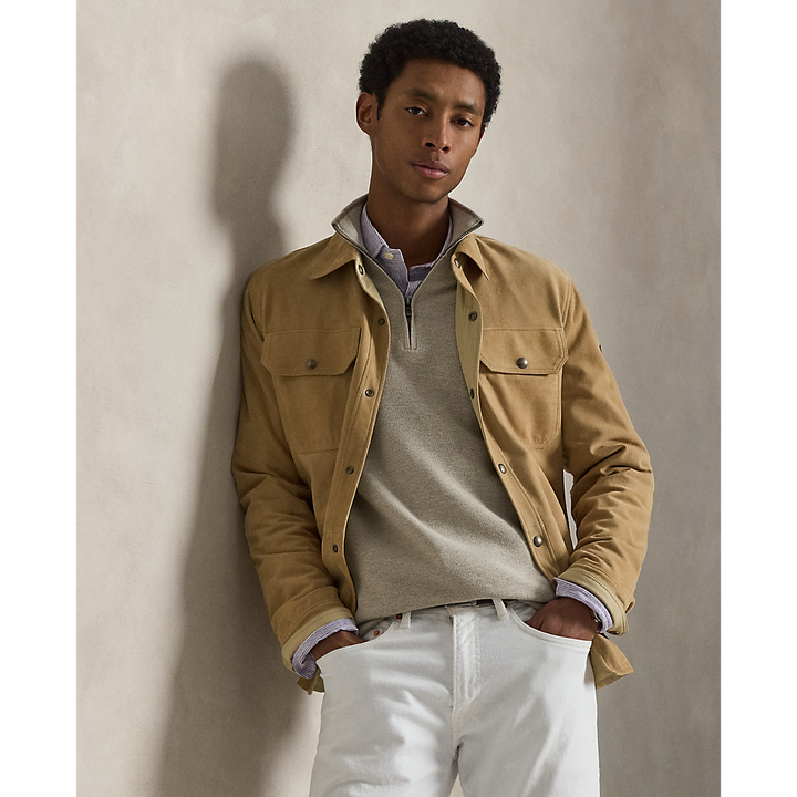 PRL Mesh-Knit Cotton Quarter-Zip Sweater/Pulover 710B18060003