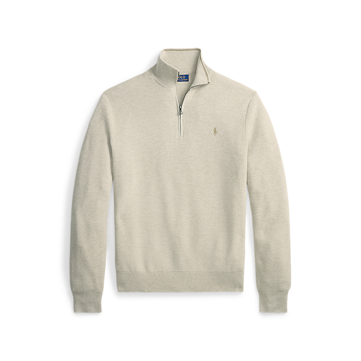 PRL Mesh-Knit Cotton Quarter-Zip Sweater/Pulover 710B18060003