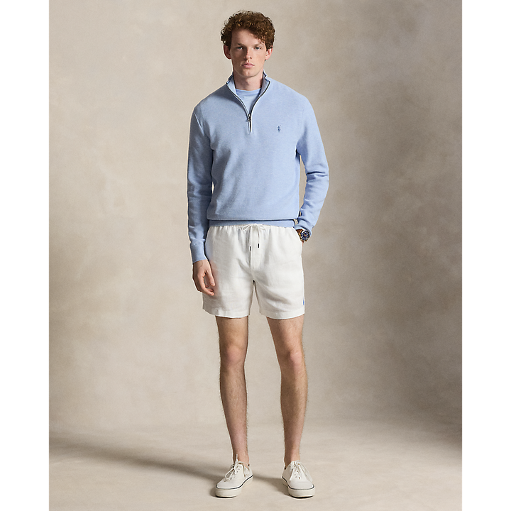 PRL Mesh-Knit Cotton Quarter-Zip Sweater/Pulover 710B18060005