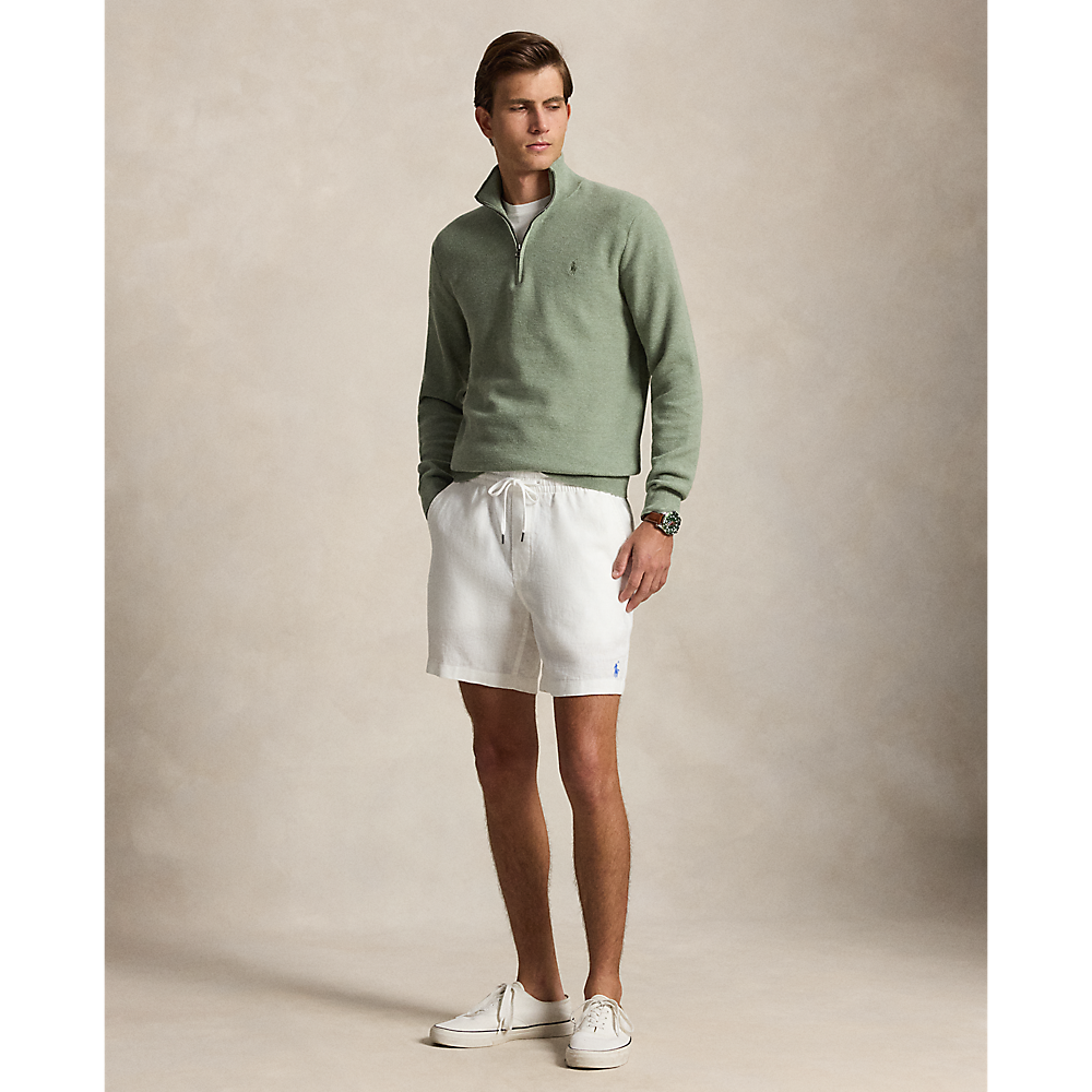 PRL Mesh-Knit Cotton Quarter-Zip Sweater/Pulover 710B18060006