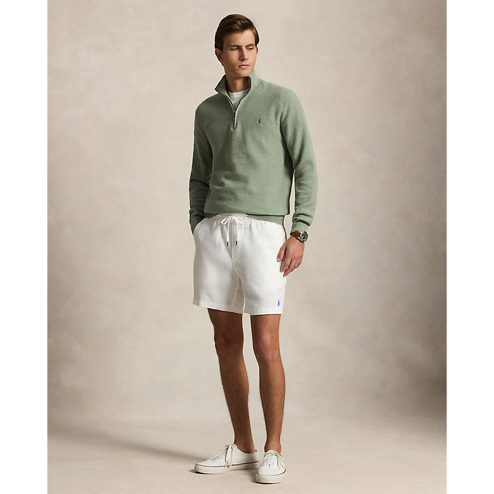 PRL Mesh-Knit Cotton Quarter-Zip Sweater/Pulover 710B18060006