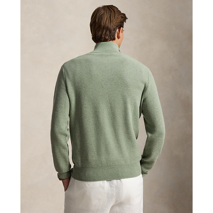 PRL Mesh-Knit Cotton Quarter-Zip Sweater/Pulover 710B18060006