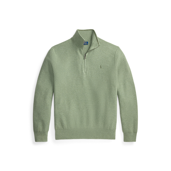 PRL Mesh-Knit Cotton Quarter-Zip Sweater/Pulover 710B18060006