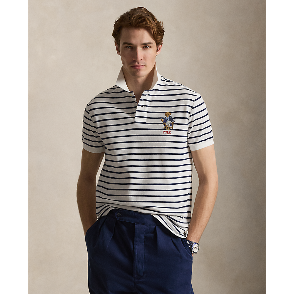 PRL Custom Slim Fit Polo Bear Polo Shirt/Polo majica 710B18545001