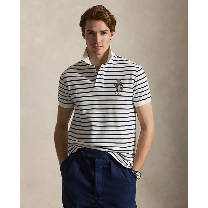 PRL Custom Slim Fit Polo Bear Polo Shirt/Polo majica 710B18545001