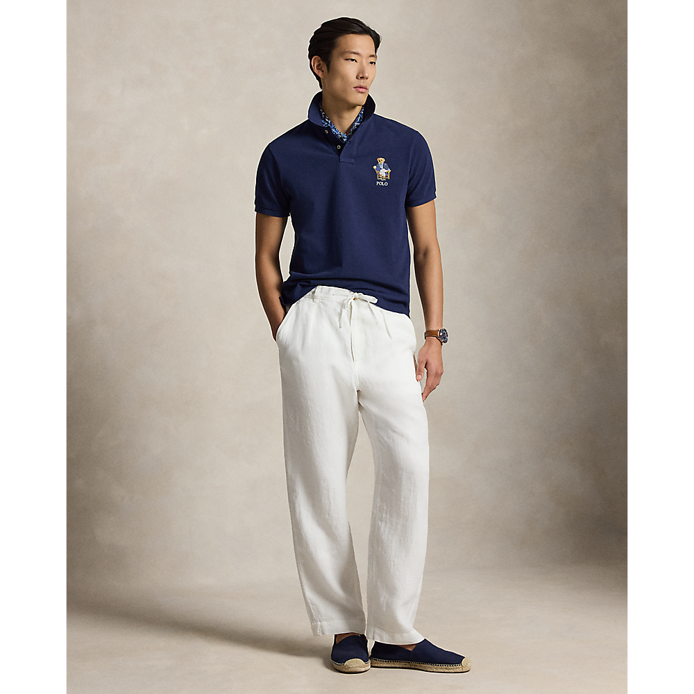 PRL Custom Slim Fit Polo Bear Polo Shirt/Polo majica 710B18546001