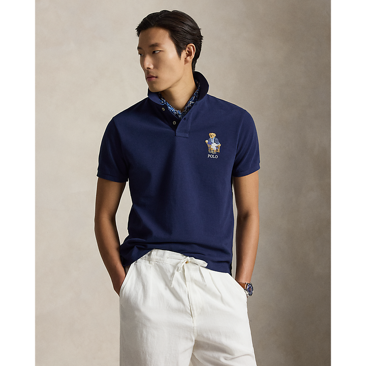 PRL Custom Slim Fit Polo Bear Polo Shirt/Polo majica 710B18546001