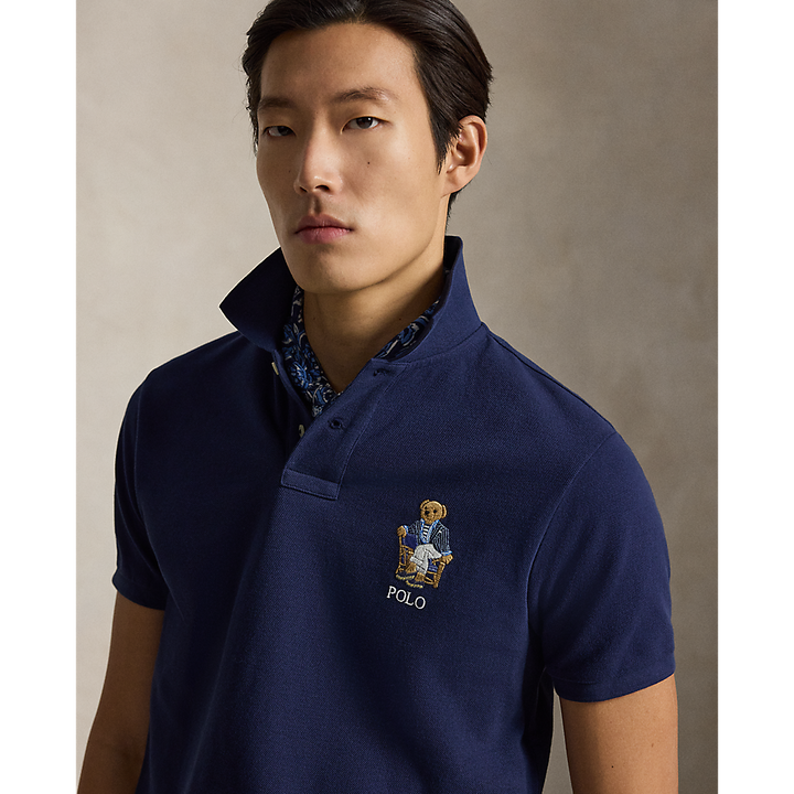 PRL Custom Slim Fit Polo Bear Polo Shirt/Polo majica 710B18546001