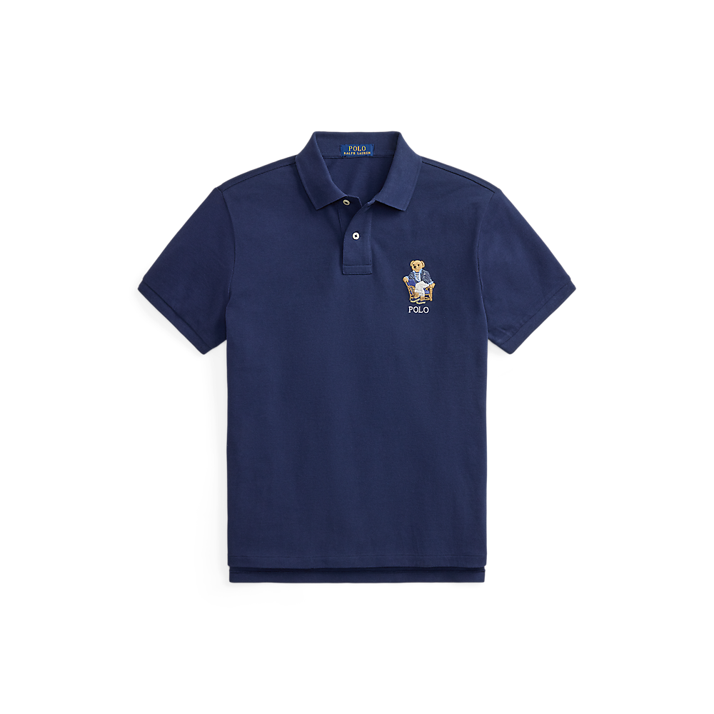 PRL Custom Slim Fit Polo Bear Polo Shirt/Polo majica 710B18546001