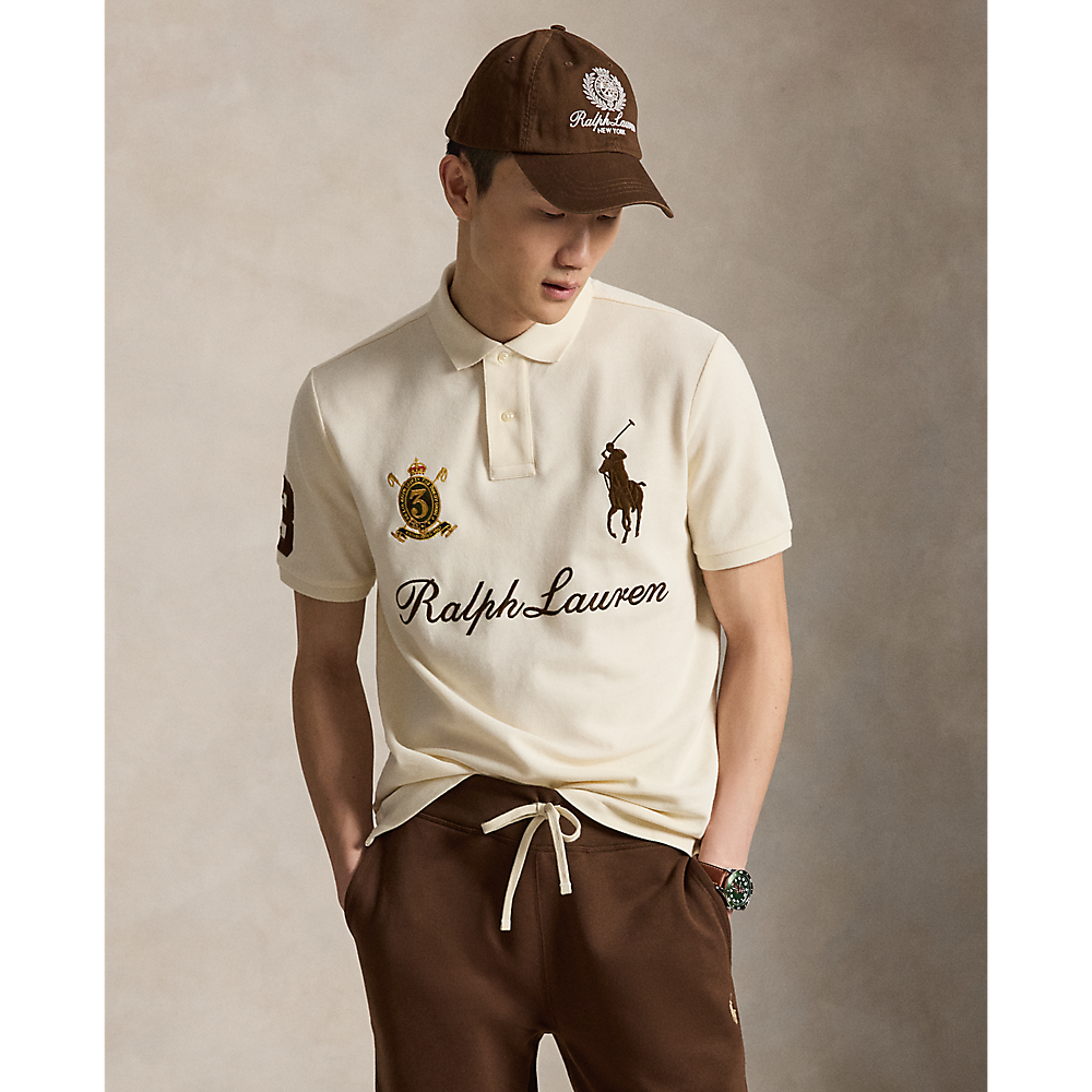 PRL Classic Fit Big Pony Mesh Polo Shirt/Polo majica 710B20009001