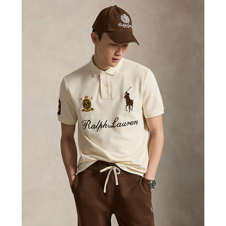 PRL Classic Fit Big Pony Mesh Polo Shirt/Polo majica 710B20009001