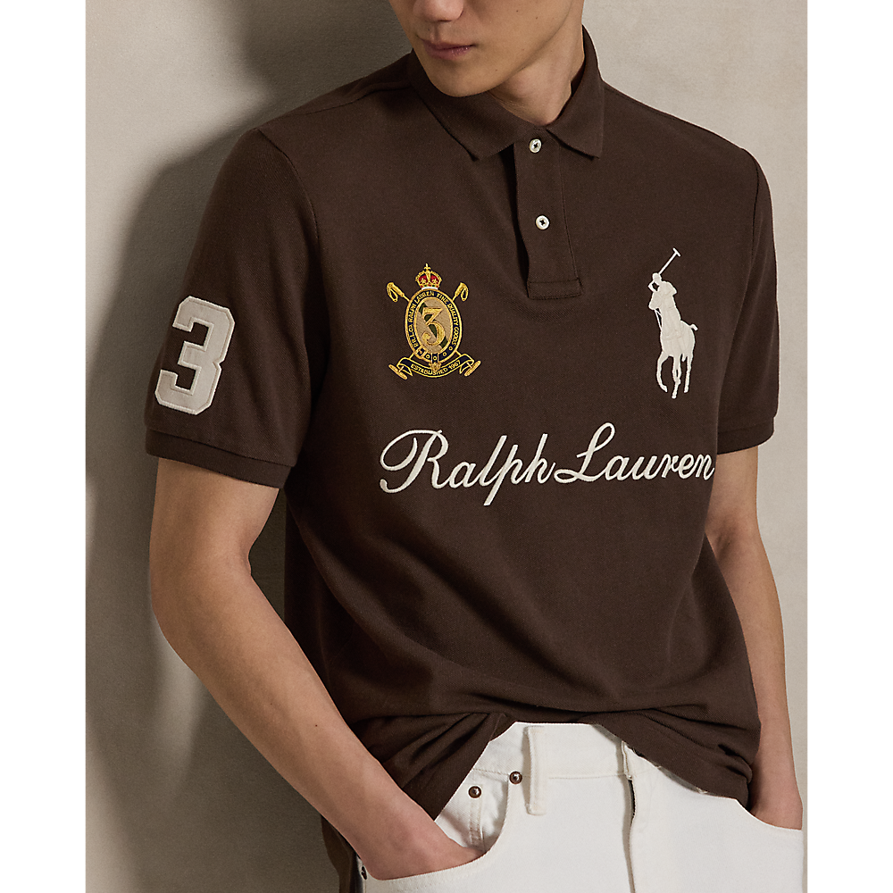 PRL Classic Fit Big Pony Mesh Polo Shirt/Polo majica 710B20009002