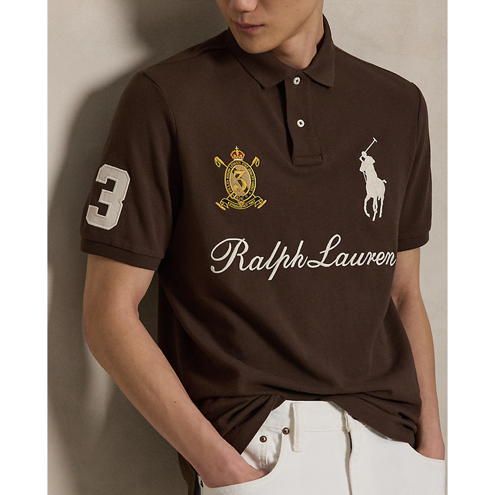 PRL Classic Fit Big Pony Mesh Polo Shirt/Polo majica 710B20009002