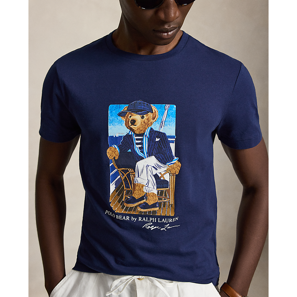 PRL Custom Slim Fit Polo Bear T-Shirt/Majica 710B21964001
