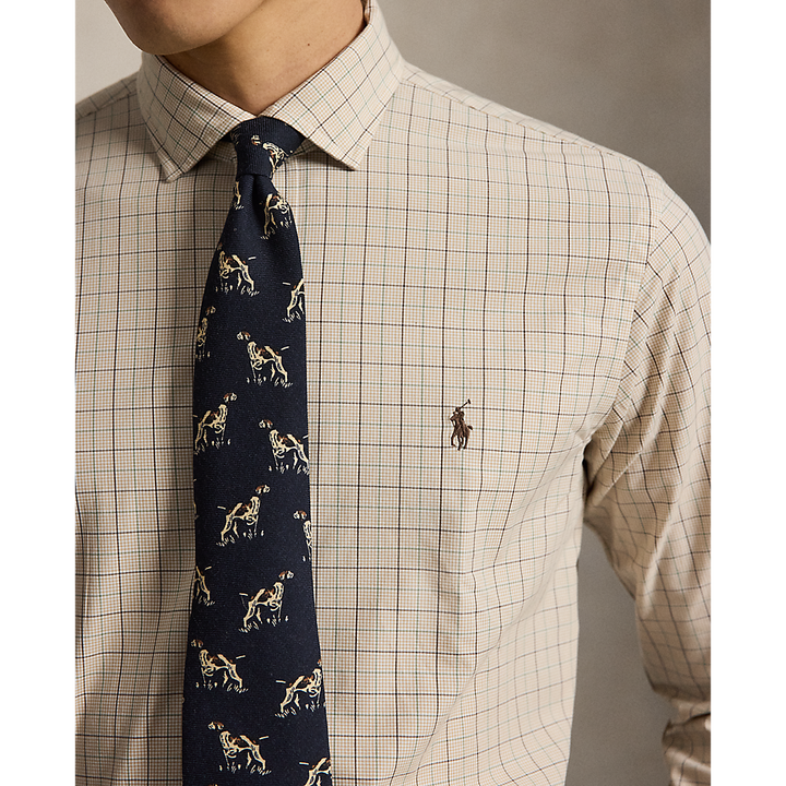PRL Custom Fit Checked Stretch Poplin Shirt/Košulja 710B22586001