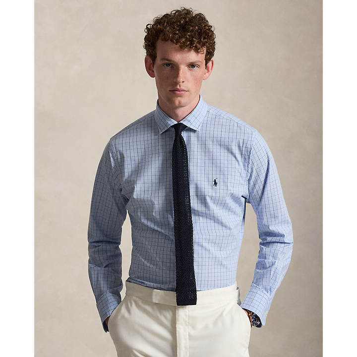 PRL Custom Fit Plaid Stretch Poplin Shirt/Košulja 710B22587001