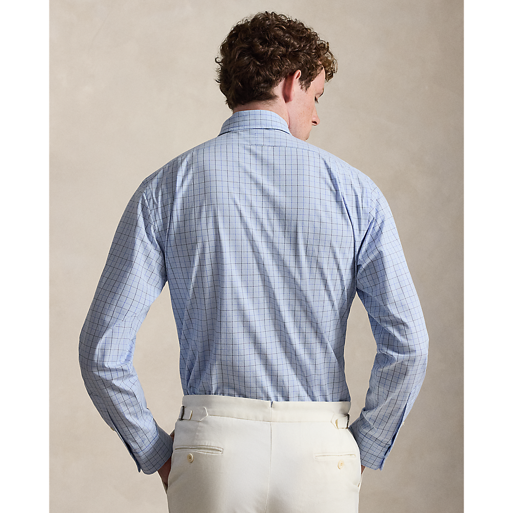 PRL Custom Fit Plaid Stretch Poplin Shirt/Košulja 710B22587001