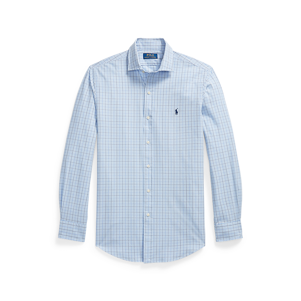PRL Custom Fit Plaid Stretch Poplin Shirt/Košulja 710B22587001