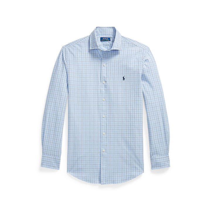 PRL Custom Fit Plaid Stretch Poplin Shirt/Košulja 710B22587001