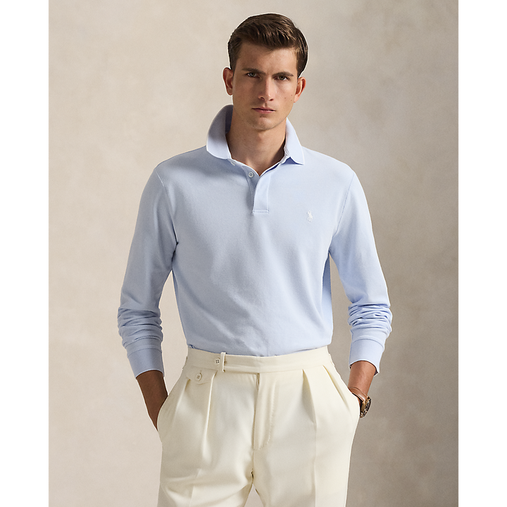 PRL Custom Slim Fit Stretch Oxford Mesh Polo/Polo majica 710P03707002
