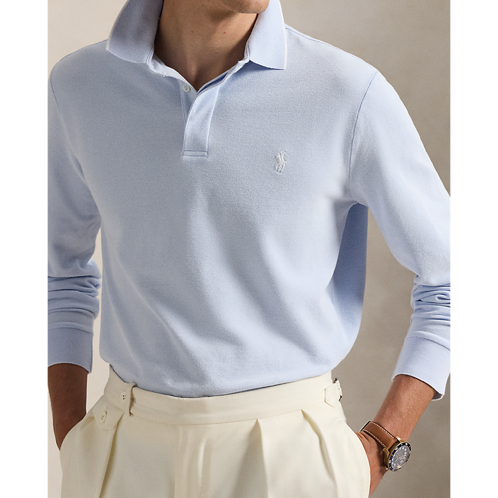 PRL Custom Slim Fit Stretch Oxford Mesh Polo/Polo majica 710P03707002