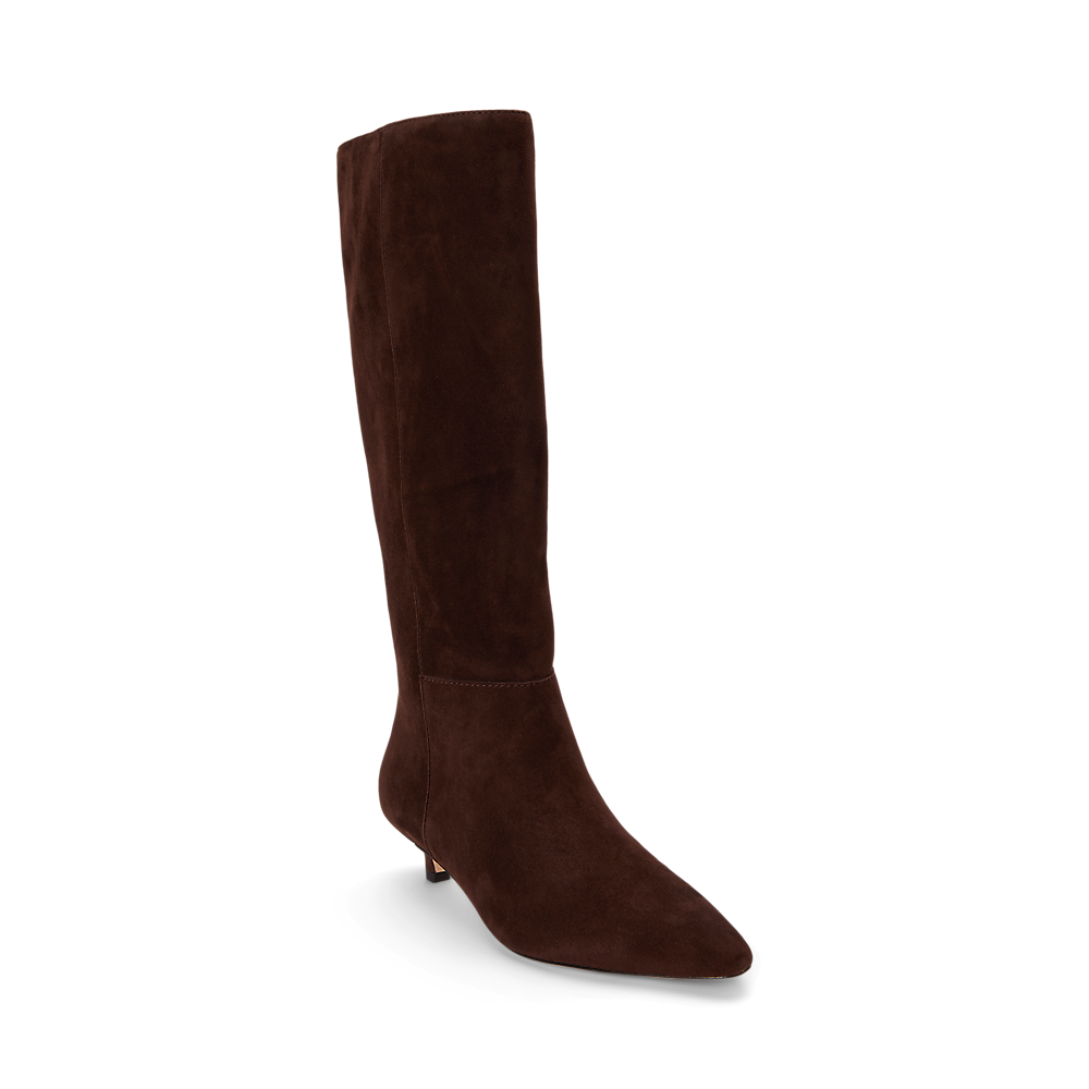 LRL Francesca Sheep-Suede Tall Boot Heel/Čizme 802P15726002