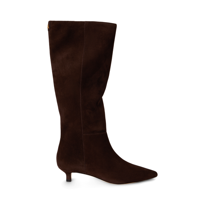 LRL Francesca Sheep-Suede Tall Boot Heel/Čizme 802P15726002