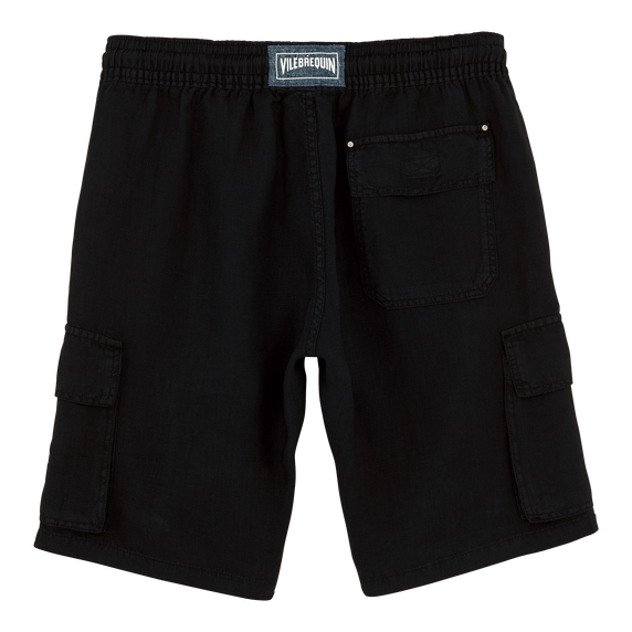 Vilebrequin Linen Bermuda Shorts Cargo Pockets/Bermude BAIU3U01