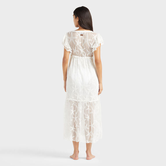 Vilebrequin Long Transparent Silk Starfish dress/Haljina BILCW502