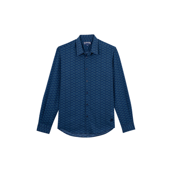 Vilebrequin Unisex Organic Cotton Voile Shirt Fish Net/Košulja CCACV210