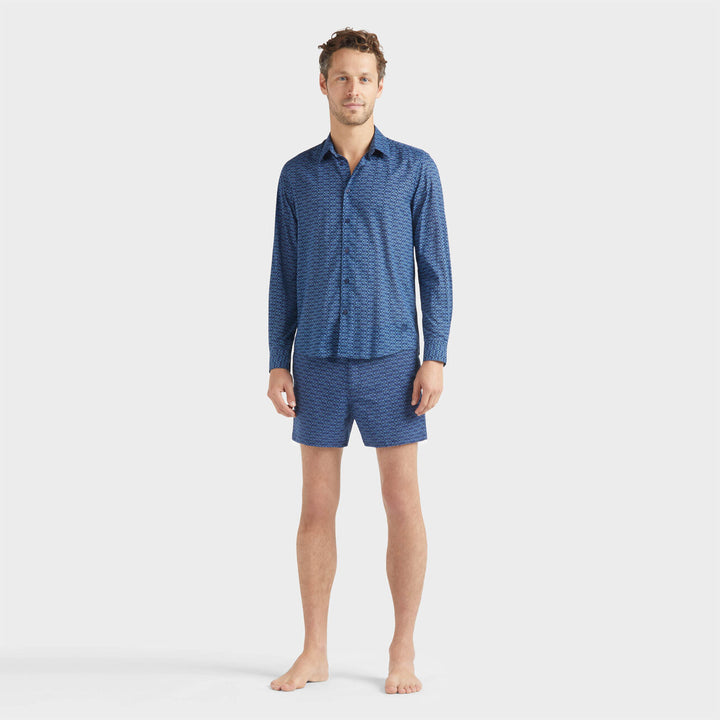 Vilebrequin Unisex Organic Cotton Voile Shirt Fish Net/Košulja CCACV210