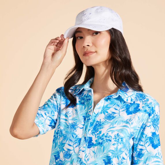 Vilebrequin Embroidered Cap Turtles All Over/Kapa CTLC4493