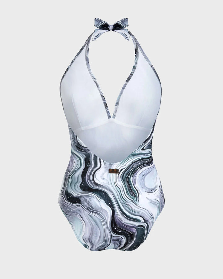 Vilebrequin Halter One-piece Swimsuit Marble/Kupaći Kostim FMSEH126