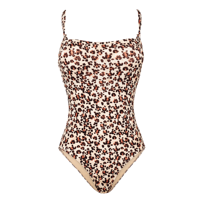 Vilebrequin Bustier One-Piece Swimsuit Turtles Leopard/Jednodjelni kupaći kostim FTEU3H05