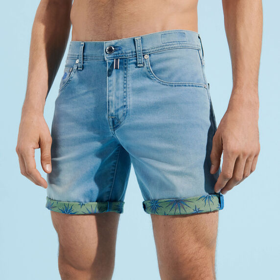 Vilebrequin Sud Inside Print Denim/Bermude GRNU3V04