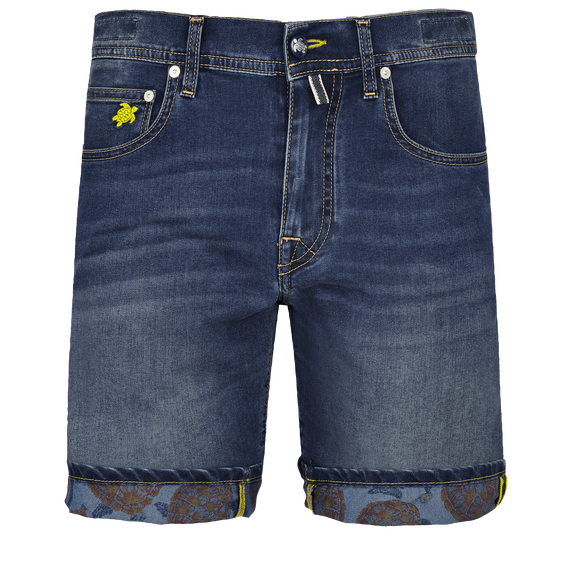 Vilebrequin Carapaces Inside Print Denim/Bermude GRNU3V38