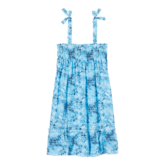 Vilebrequin Flowers Tie & Dye Cotton Voile/Dječja Haljina GSSU3V71