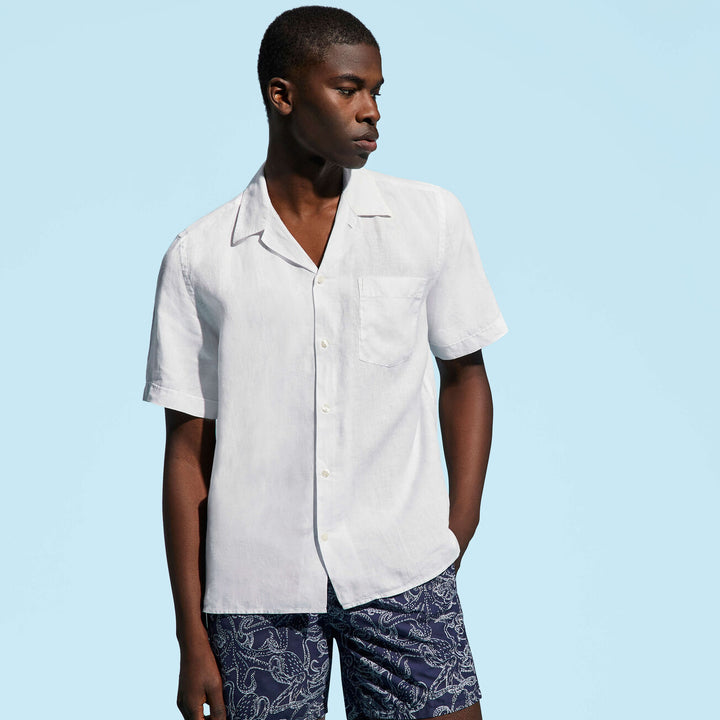 Vilebrequin Bowling Linen Shirt Solid/Košulja HARH9U10
