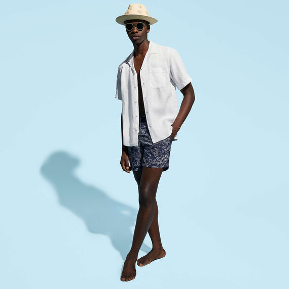 Vilebrequin Bowling Linen Shirt Solid/Košulja HARH9U10