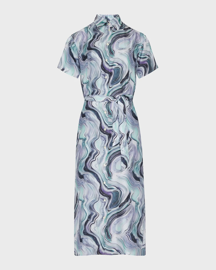 Vilebrequin Silk Long Shirt Dress Marble/Haljina IALEW226