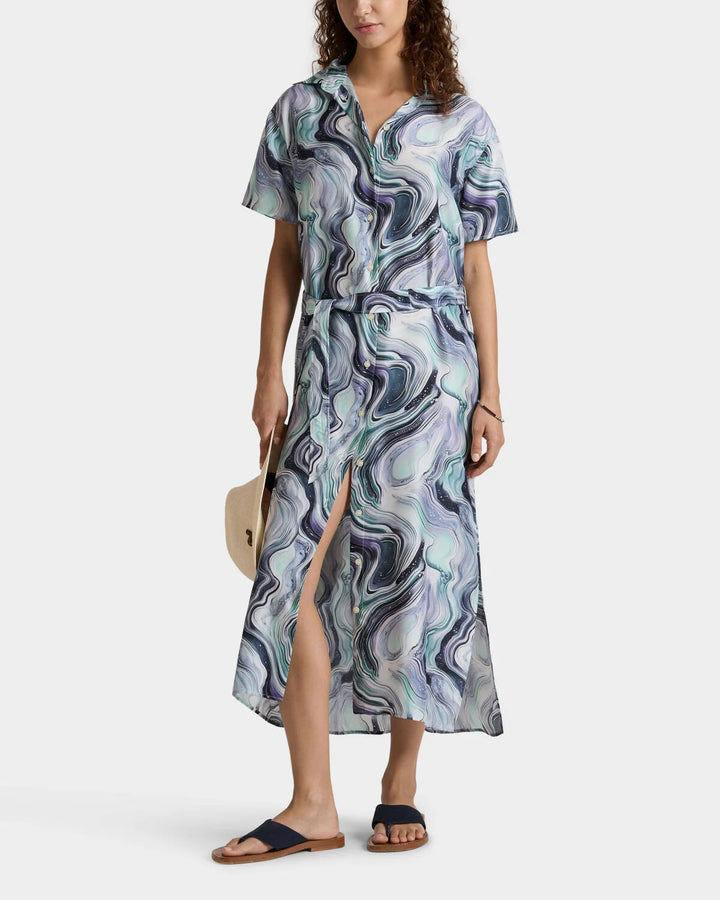 Vilebrequin Silk Long Shirt Dress Marble/Haljina IALEW226