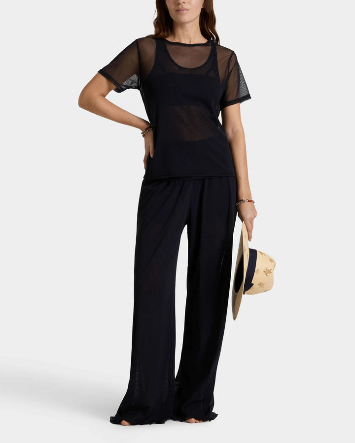 Vilebrequin Tulle Wide-leg Pants Solid/Hlače INLEG600