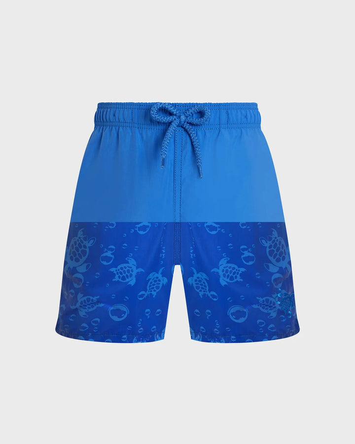 Vilebrequin Boys Swim Shorts Water-reactive Bubble Turtles 3D/Dječje kupaće JIMED111