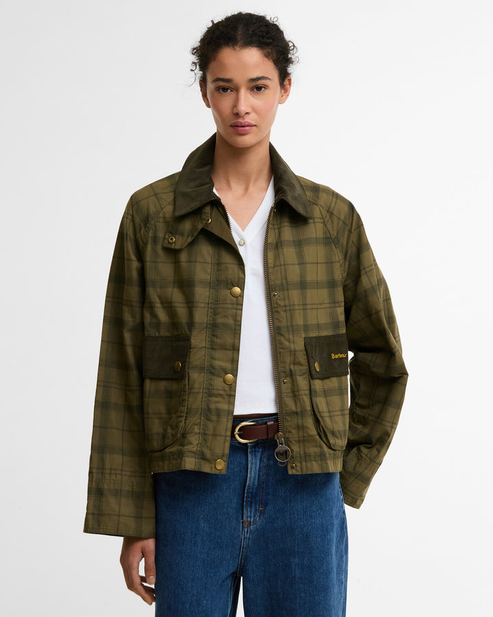 Barbour Trtn Crop Bead Dusky G/ Jakna  LCA0404