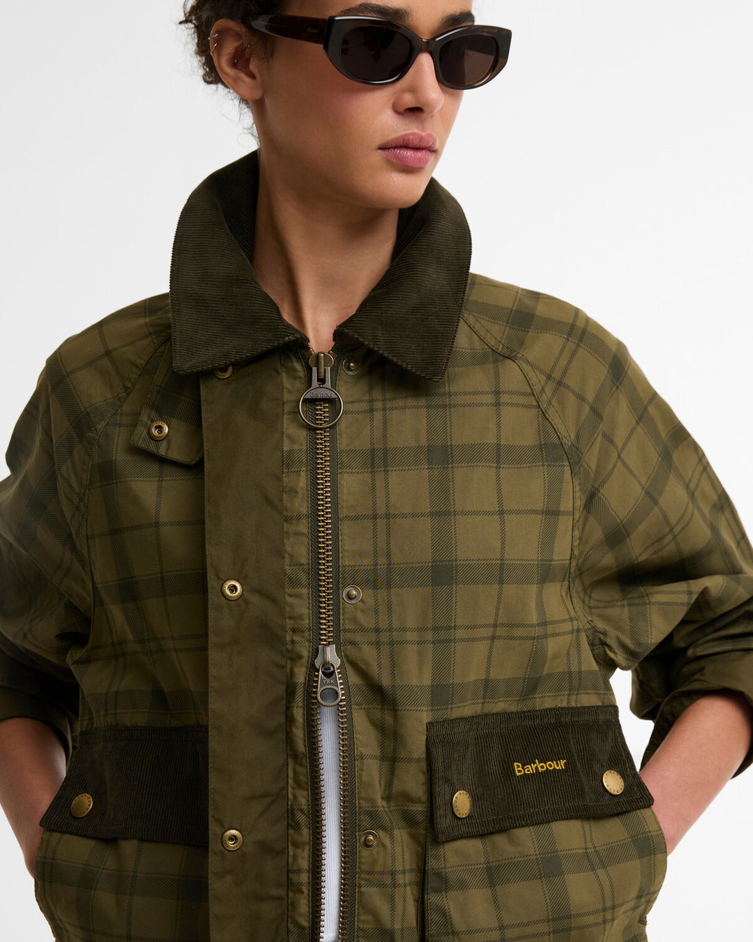 Barbour Trtn Crop Bead Dusky G/ Jakna  LCA0404